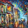 The Streets At Night by Leonid Afremov