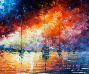 Dramatic Sunrise by Leonid Afremov