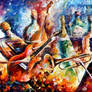 Music Bottle by Leonid Afremov