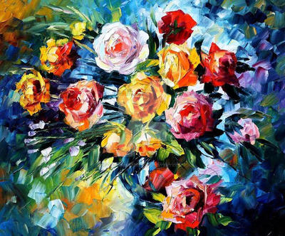 Magic Flowers by Leonid Afremov