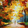 Fall Park by Leonid Afremov