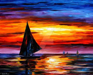 Away From The Sunset by Leonid Afremov