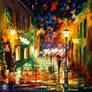 Night City Rain by Leonid Afremov