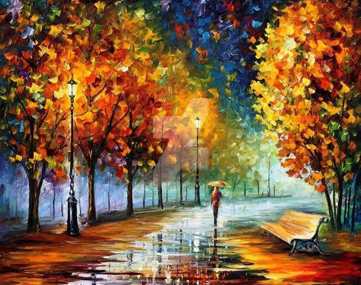 Fall Marathon by Leonid Afremov