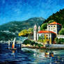 Italy, Lake Como by Leonid Afremov