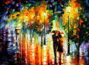 Two Couples by Leonid Afremov