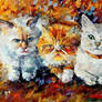 Kittens by Leonid Afremov