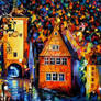 Germany - Medieval Rothenburg by Leonid Afremov