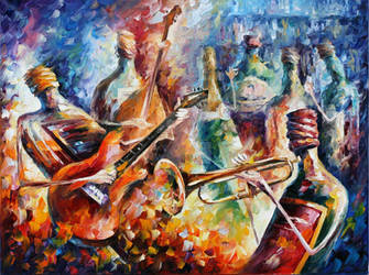 Bottle Jazz by Leonid Afremov