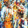 Jamming Cats 1 by Leonid Afremov