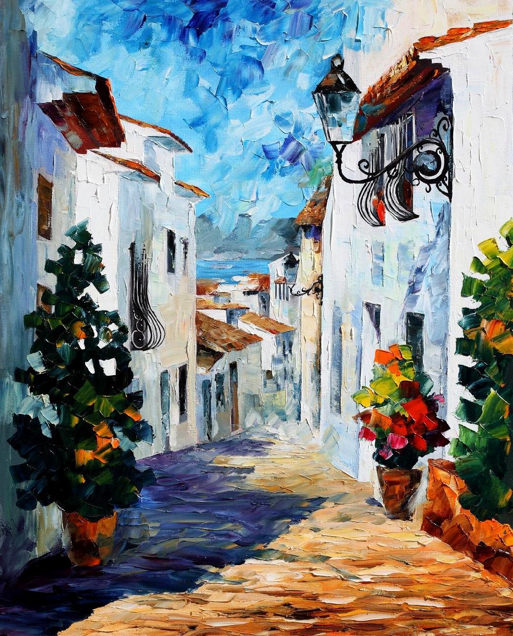 White Street large painting on sale by Leonidafremov on ...