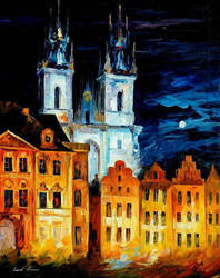 Blue Castle by Leonid Afremov