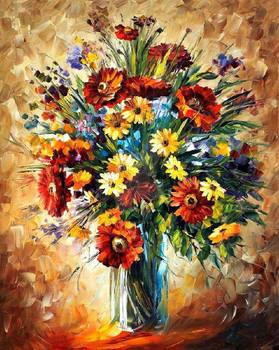 Magic Flowers by Leonid Afremov