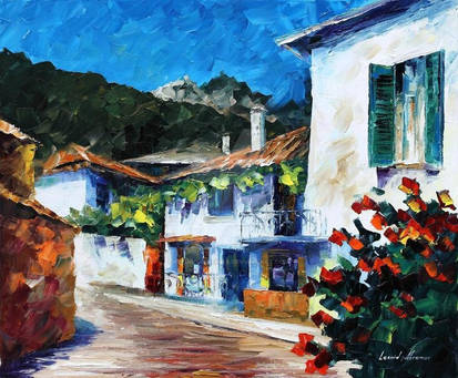 House On The Hill by Leonid Afremov