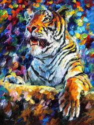 Angry Tiger by Leonid Afremov