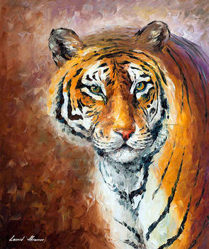 Lonely tiger by Leonid Afremov