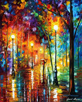 Late evening stroll by Leonid Afremov