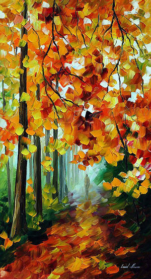Foggy Forest by Afremov Studio