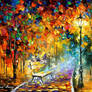 BENCH OF LOST LOVE  by Afremov Studio