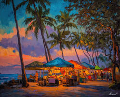 HAWAIIAN MARKET COLORS by Leonid Afremov gallery