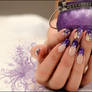 misc purple nail art