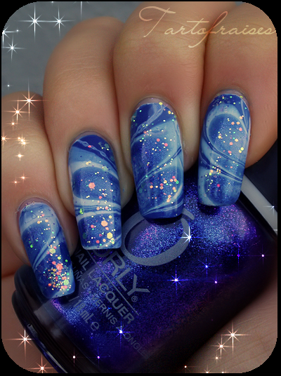 milkyway water marble nails