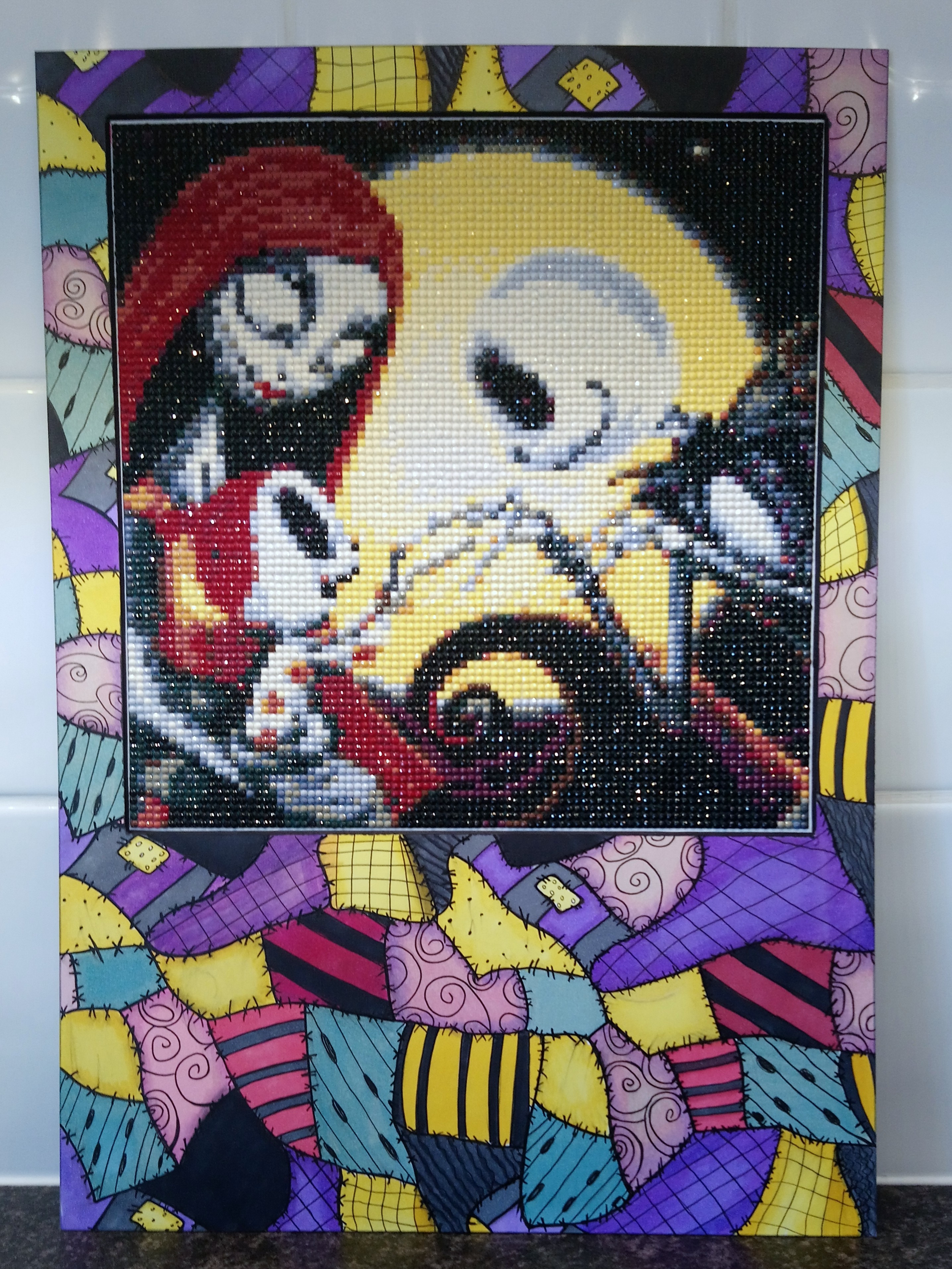 Completed Diamond Painting Nightmare Before Christmas