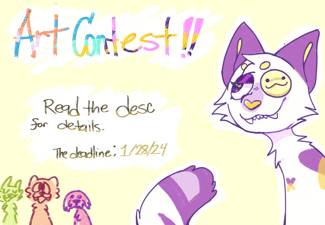Deviantart Write Challenge Doing an art contest! read the description!! by AnimalProjec on DeviantArt
