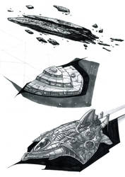 Space ships by lordFelwynn