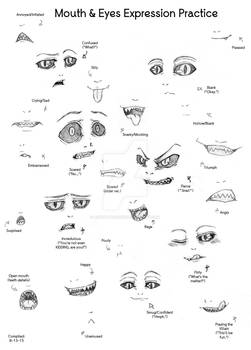 Mouth and Eyes - expression practice