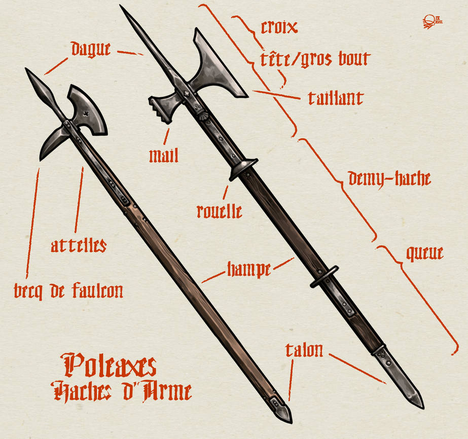 Poleaxes by Qsy-and-Acchan on DeviantArt