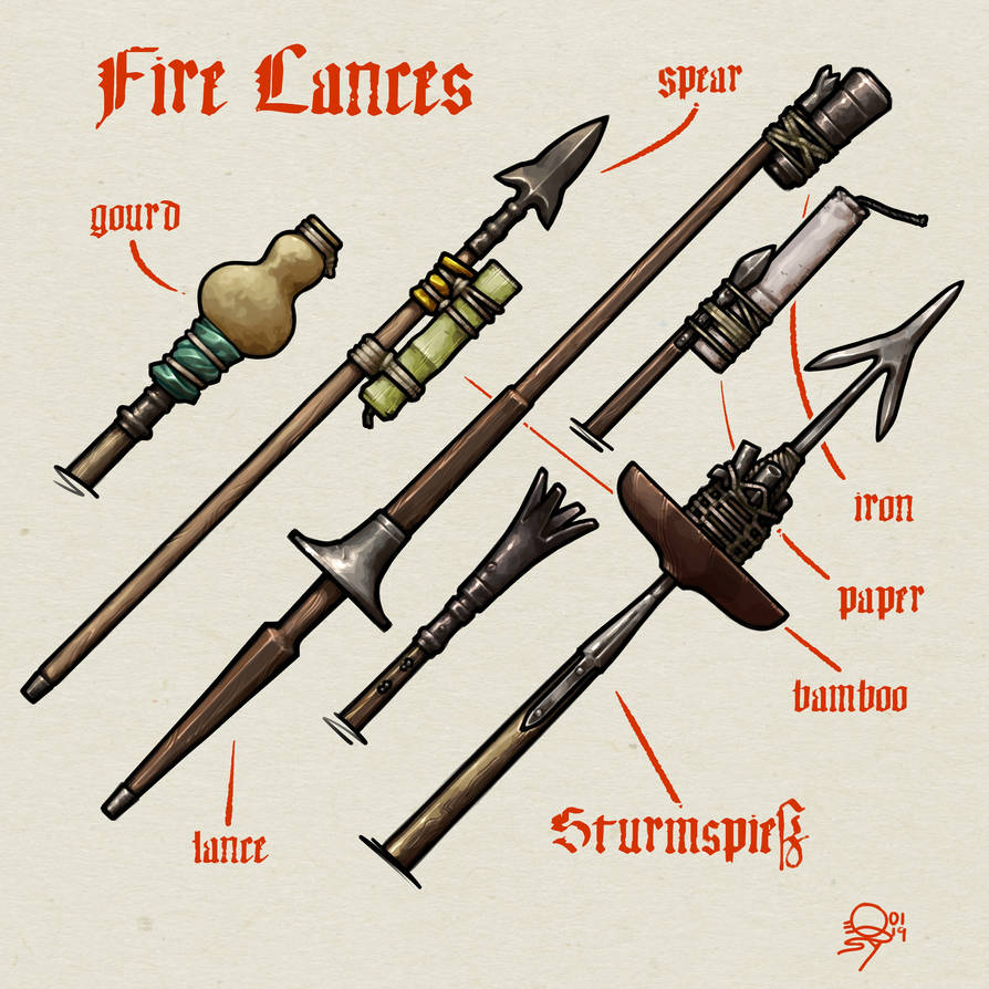 Fire Lances by Qsy-and-Acchan on DeviantArt