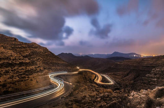 Mountain road, Gharyan