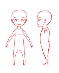 Chibi Cartoon Model Sheet Blueprint