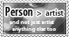 Person, not art