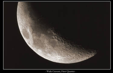 Wide cresent moon