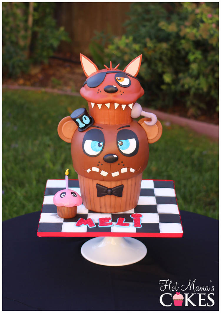Vanessa Ross Cakes - Five Nights at Freddy's birthday cake. Happy Birthday  Rocely. Hope you enjoyed this creepy creation! Becca did an amazing job  with the characters, Dani handled the cake and