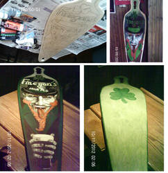 Rev long boards and Finegan's pub