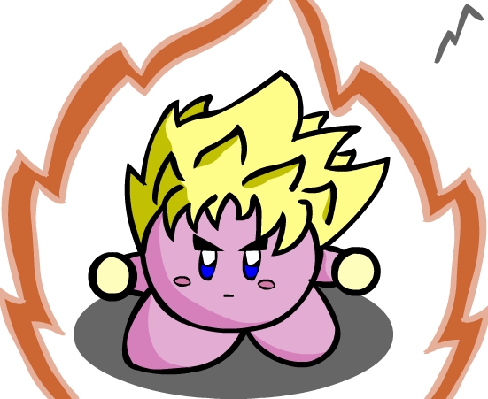 SSJ Kirby by Grey-Lightning on DeviantArt