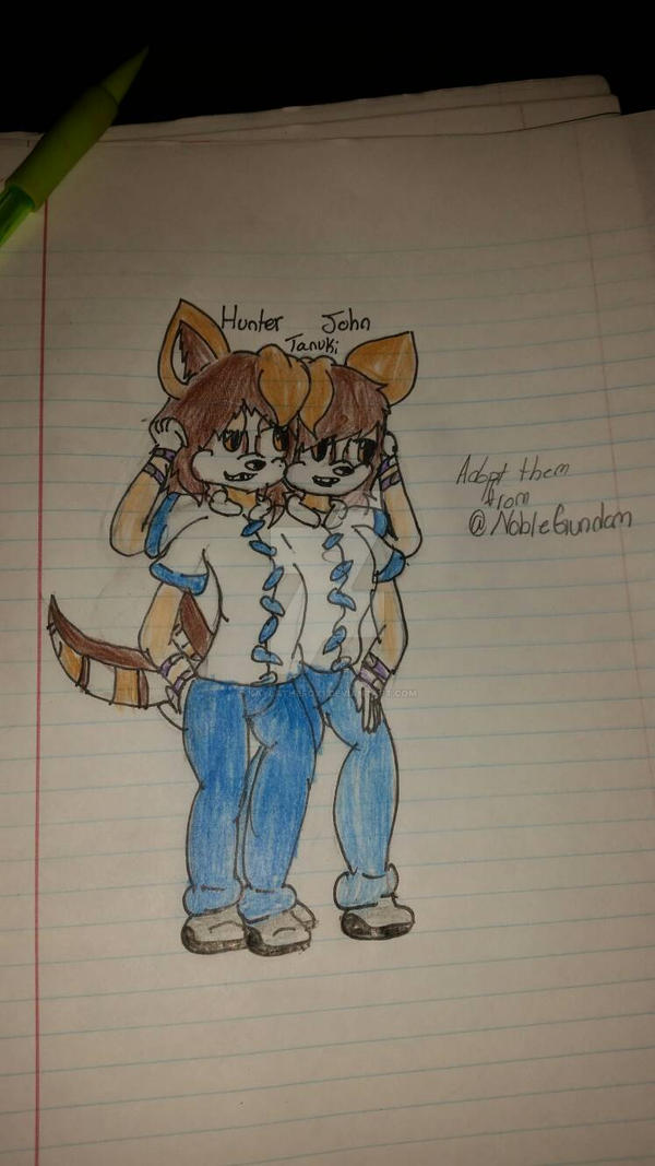 Hunter, John Tanuki conjoin by kaylathefox1 on DeviantArt