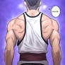 Ho Jin-kun's impressive muscular back!