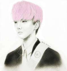 Pink-haired Sehun