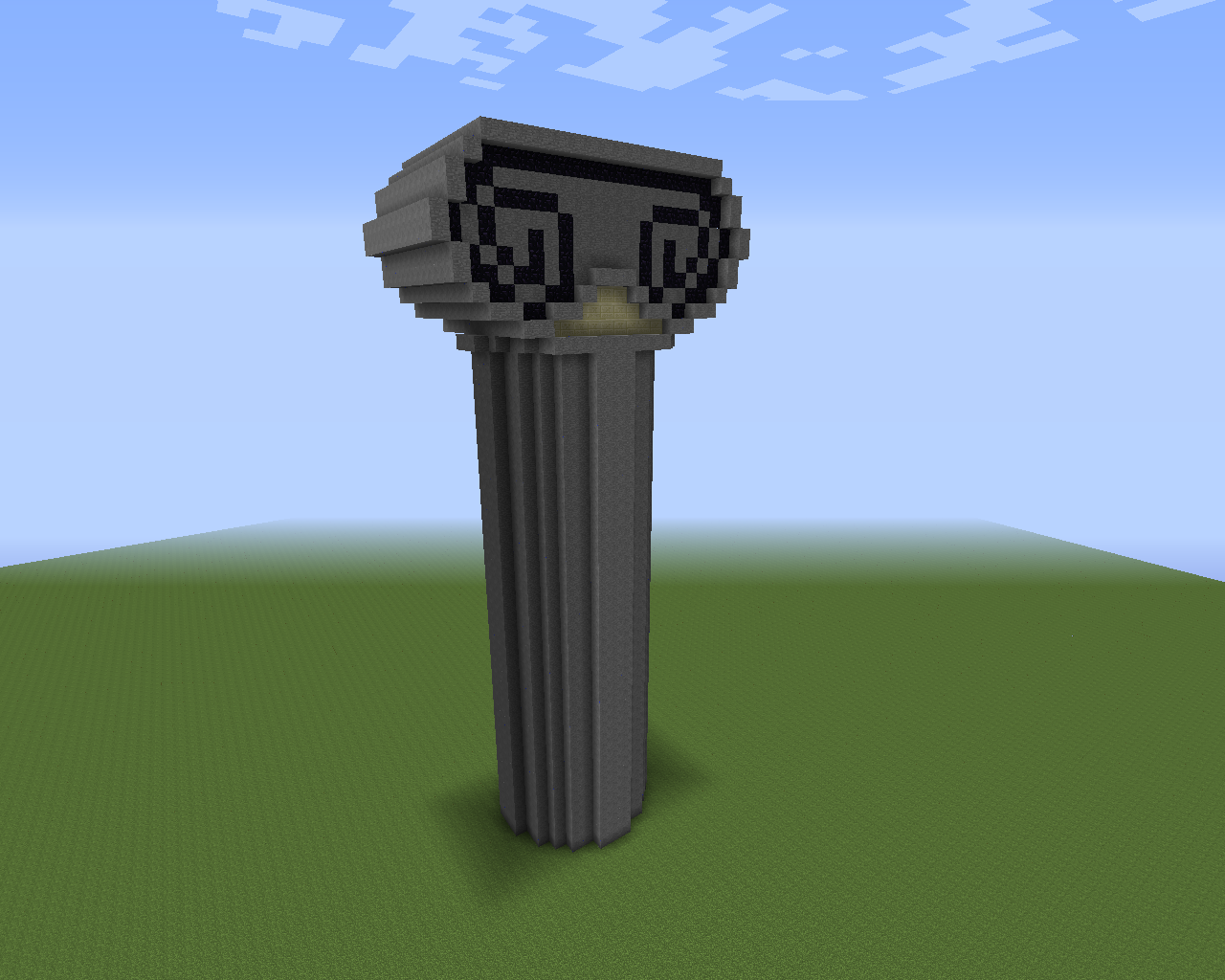Minecraft - Ionic column by giobbr on DeviantArt