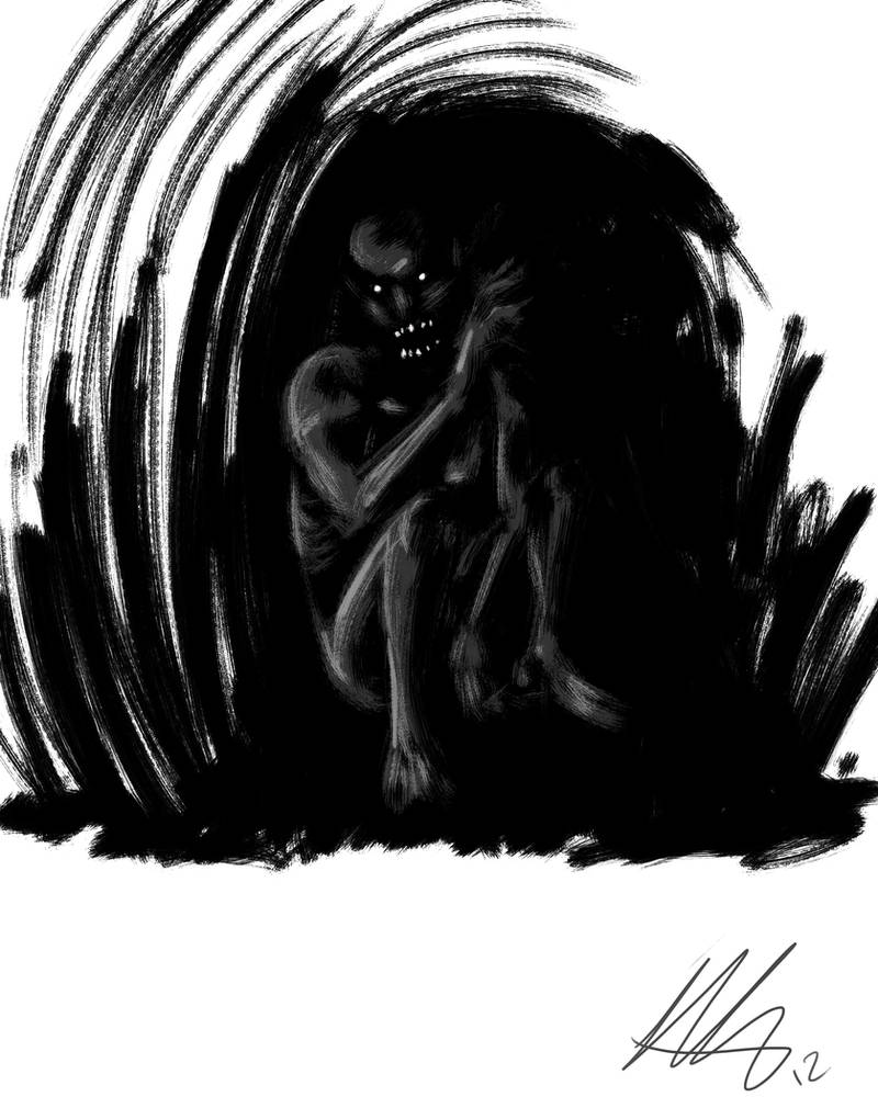 Quick Paint: Spook in the Cave by Kiru100