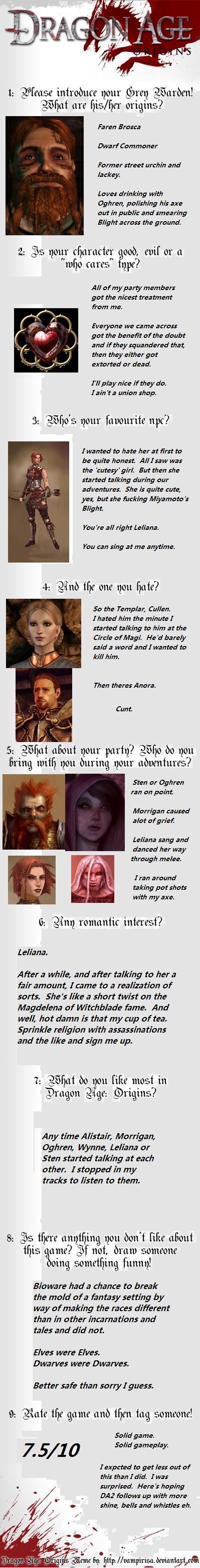 Dragon Age Origins Meme