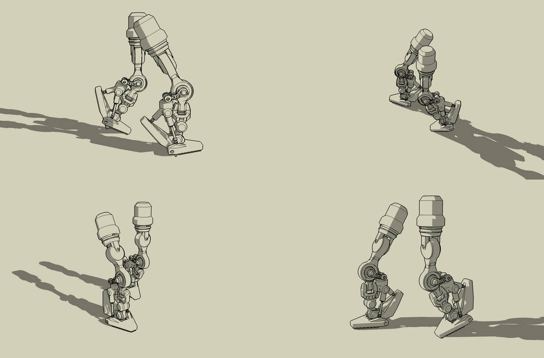Wip Mech Legs update by exetleos on DeviantArt