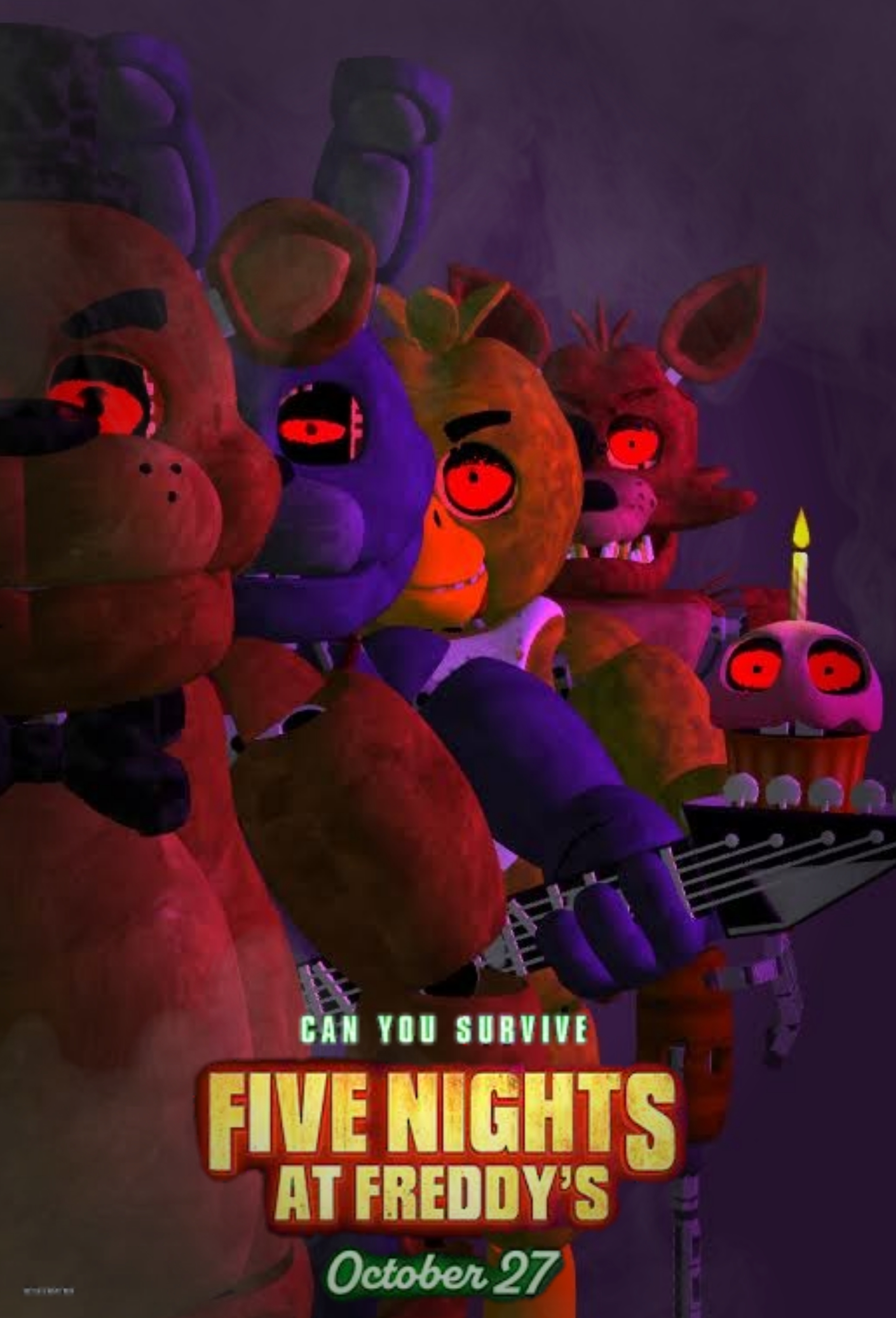 Can you survive Five nights at Freddy's (FNAF MOVIE POSTER Redraw Collab by  me and DeptheDep) : r/fivenightsatfreddys