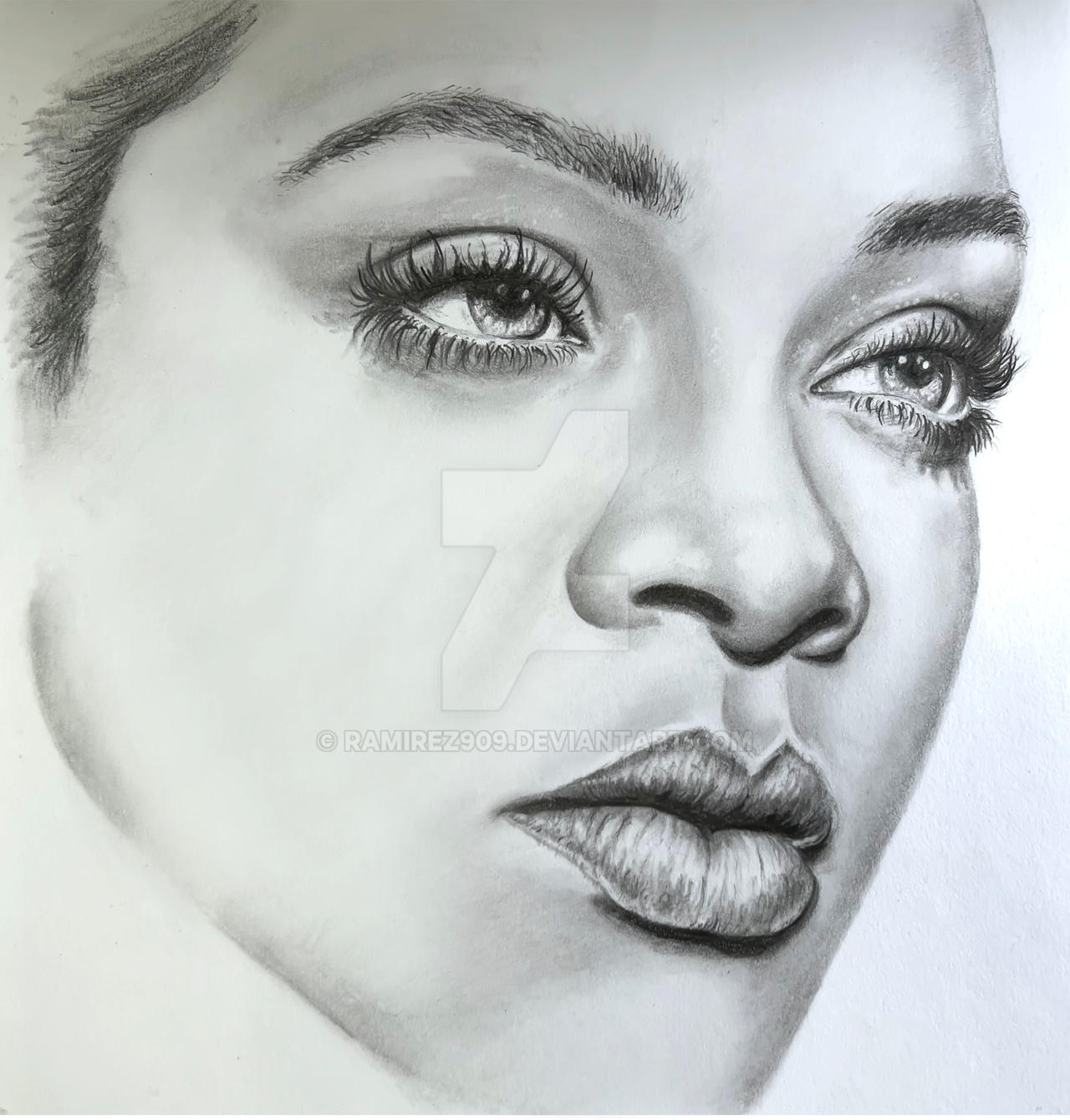 How To Draw Rihanna Rihanna Pencil Drawing by ramirez909 on DeviantArt