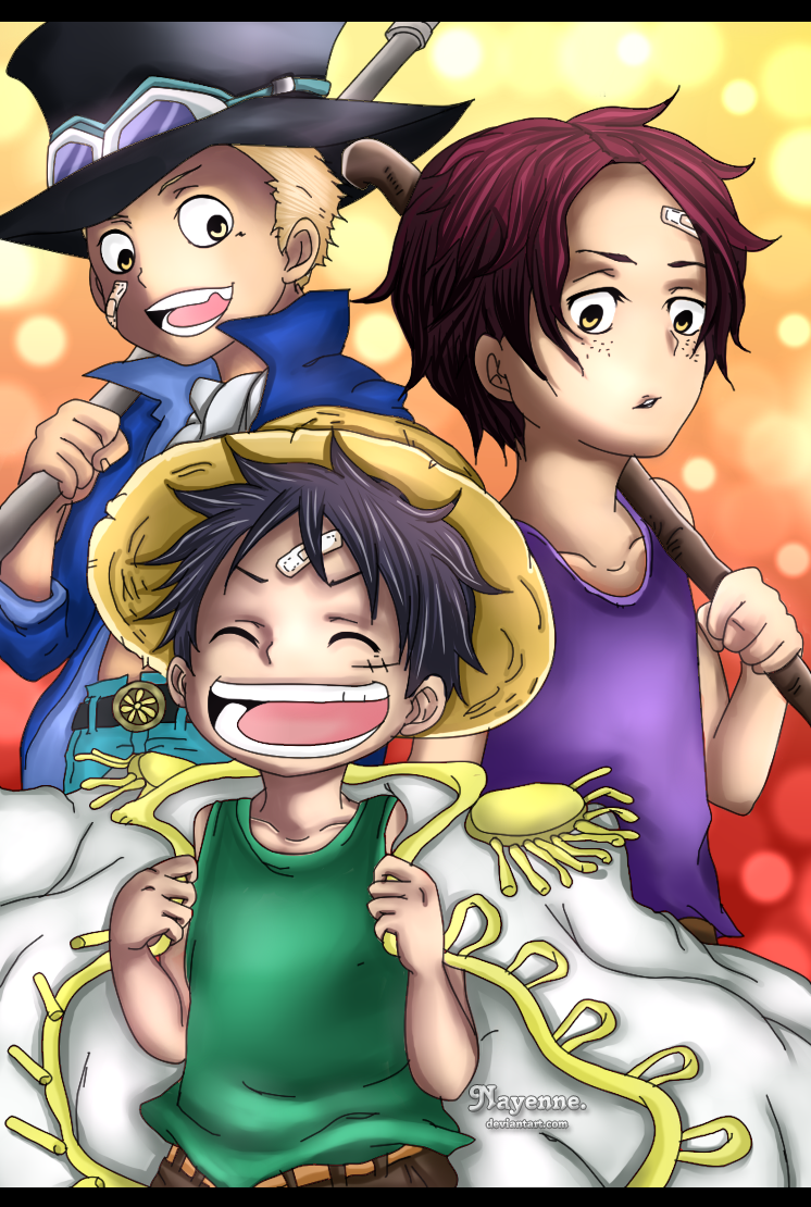 Sabo Luffy And Ace One Piece By Nayenne On Deviantart Sabo Luffy And Ace One Piece By Nayenne On Deviantart