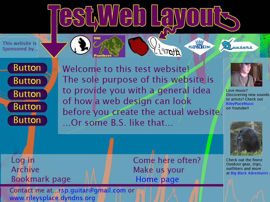 Fake Website layout by placekid on DeviantArt